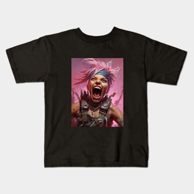 Scream for war and vengance Kids T-Shirt by obstinator